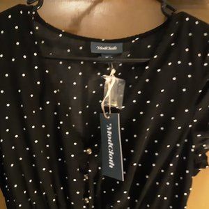 Modcloth polka-dot dress.